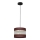Hanglamp aan een koord HELEN 1xE27/15W/230V diameter 20 cm bruin/zwart/gouden