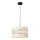 Hanglamp aan een koord HELEN 1xE27/15W/230V diameter 20 cm crème/zwart/gouden