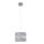 Hanglamp aan een koord HELEN 1xE27/15W/230V diameter 20 cm grijs/zilver