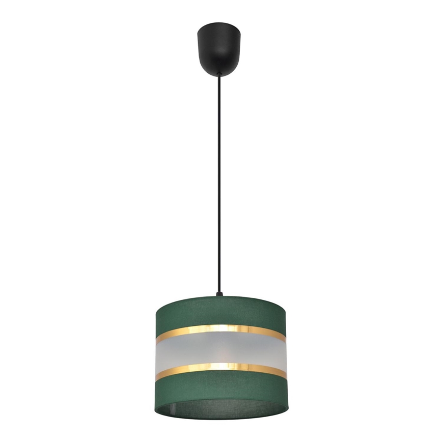 Hanglamp aan een koord HELEN 1xE27/15W/230V diameter 20 cm groen/goud