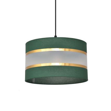 Hanglamp aan een koord HELEN 1xE27/15W/230V diameter 25 cm groen/goud