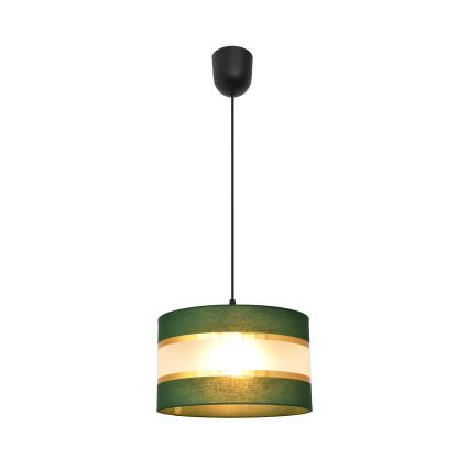 Hanglamp aan een koord HELEN 1xE27/15W/230V diameter 25 cm groen/goud