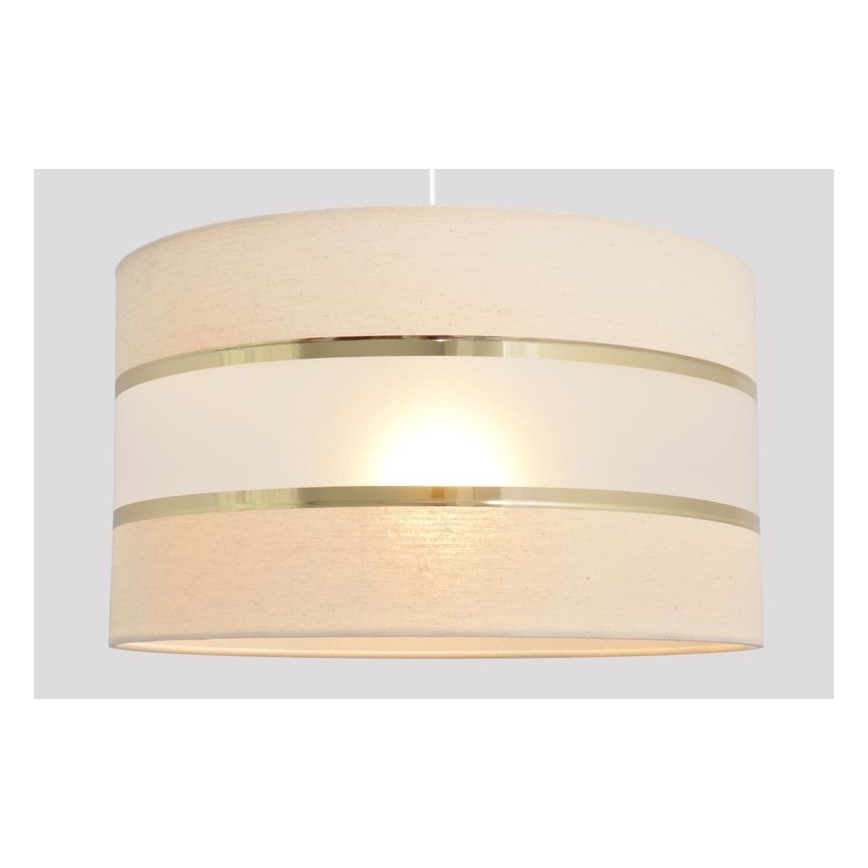Hanglamp aan een koord HELEN 1xE27/15W/230V diameter 35 cm crème/gouden
