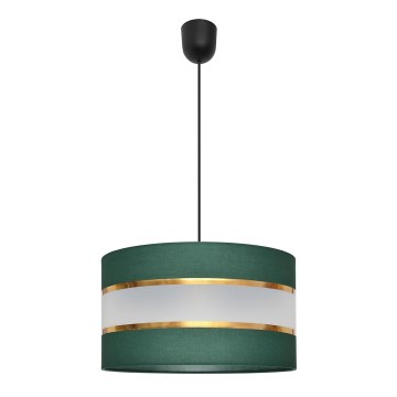 Hanglamp aan een koord HELEN 1xE27/15W/230V diameter 35 cm groen/goud