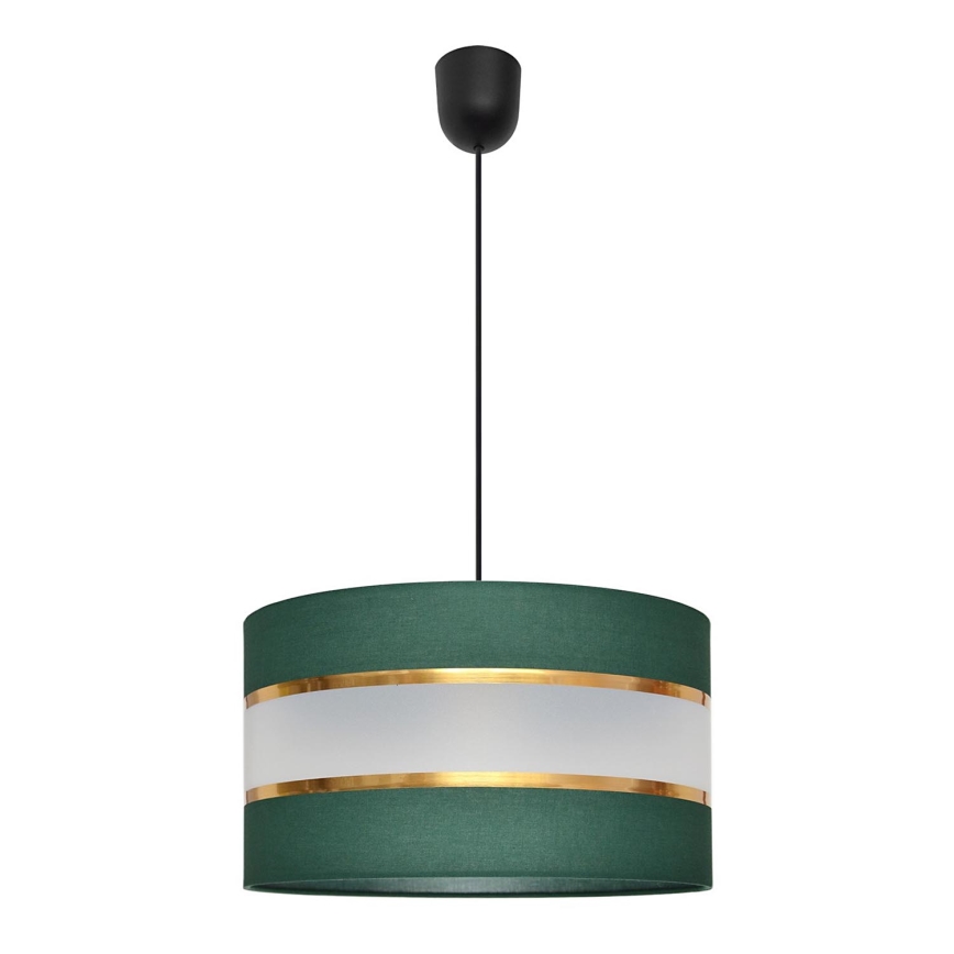 Hanglamp aan een koord HELEN 1xE27/15W/230V diameter 35 cm groen/goud