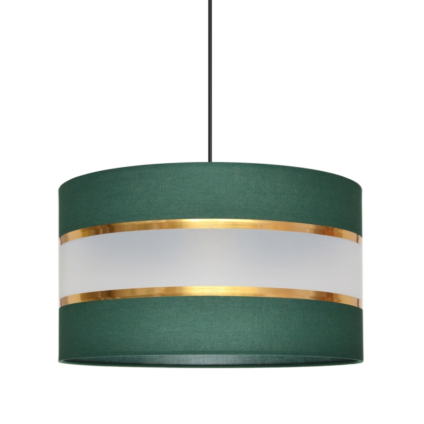 Hanglamp aan een koord HELEN 1xE27/15W/230V diameter 35 cm groen/goud