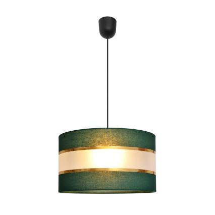Hanglamp aan een koord HELEN 1xE27/15W/230V diameter 35 cm groen/goud