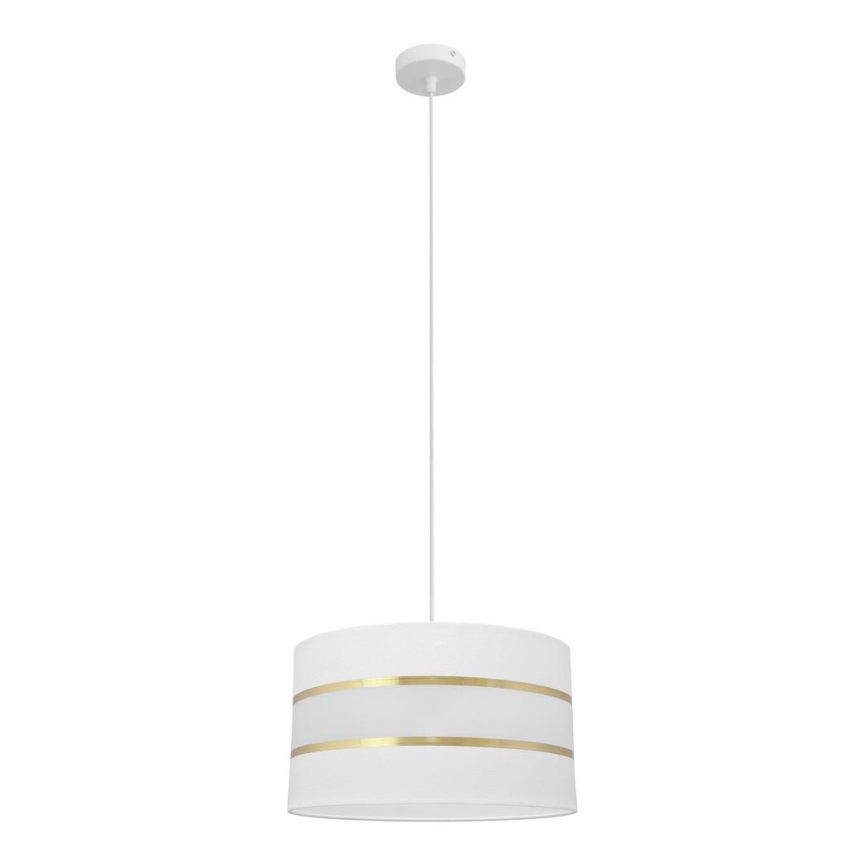 Hanglamp aan een koord HELEN 1xE27/15W/230V diameter 35 cm wit/gouden