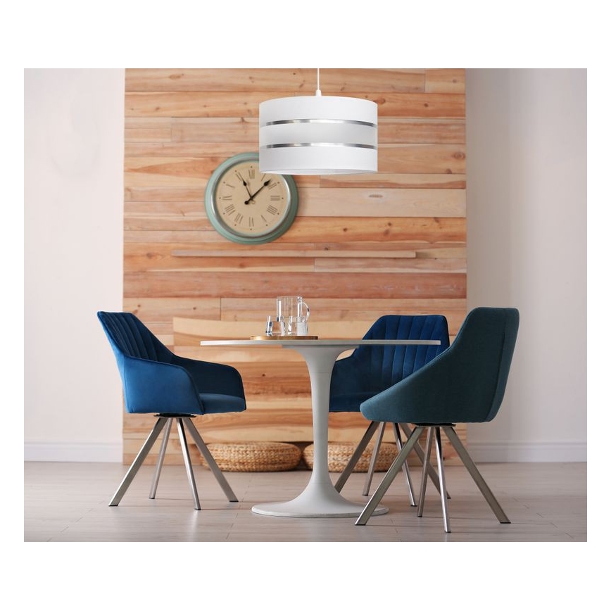 Hanglamp aan een koord HELEN 1xE27/15W/230V diameter 35 cm wit