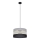 Hanglamp aan een koord HELEN 1xE27/15W/230V diameter 35 cm zwart/grijs/gouden