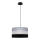 Hanglamp aan een koord HELEN 1xE27/15W/230V diameter 35 cm zwart/grijs/zilver