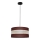 Hanglamp aan een koord HELEN 1xE27/15W/230V diameter 40 cm bruin/zwart/gouden