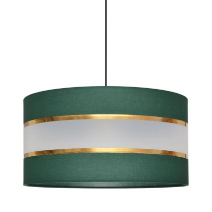 Hanglamp aan een koord HELEN 1xE27/15W/230V diameter 40 cm groen/goud