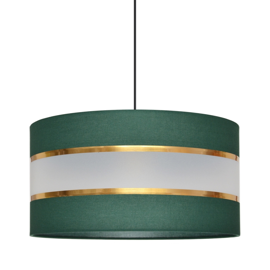 Hanglamp aan een koord HELEN 1xE27/15W/230V diameter 40 cm groen/goud