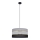Hanglamp aan een koord HELEN 1xE27/15W/230V diameter 40 cm zwart/grijs/gouden