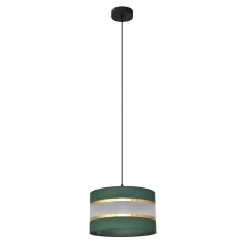 Hanglamp aan een koord HELEN 1xE27/60W/230V diameter 25 cm groen/goud