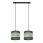 Hanglamp aan een koord HELEN 2xE27/15W/230V groen/goud