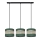 Hanglamp aan een koord HELEN 3xE27/15W/230V groen/goud