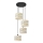 Hanglamp aan een koord HELEN 4xE27/15W/230V crème/zwart/gouden