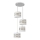 Hanglamp aan een koord HELEN 4xE27/15W/230V wit/gouden