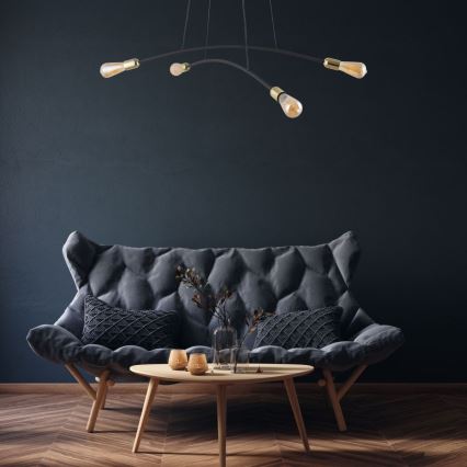 Hanglamp aan een koord HELIX 4xE27/15W/230V