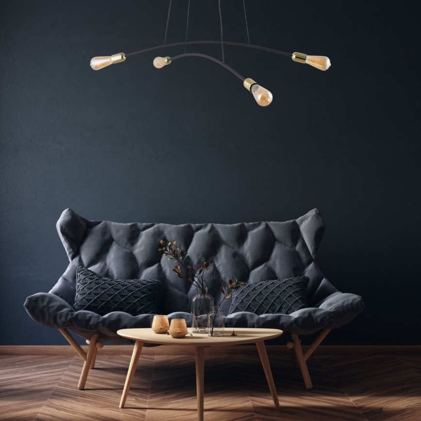 Hanglamp aan een koord HELIX 4xE27/15W/230V