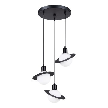 Hanglamp aan een koord HYPERION 3xG9/8W/230V zwart