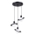 Hanglamp aan een koord HYPERION 3xG9/8W/230V zwart