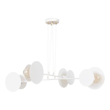 Hanglamp aan een koord IDEA 4xE27/15W/230V wit