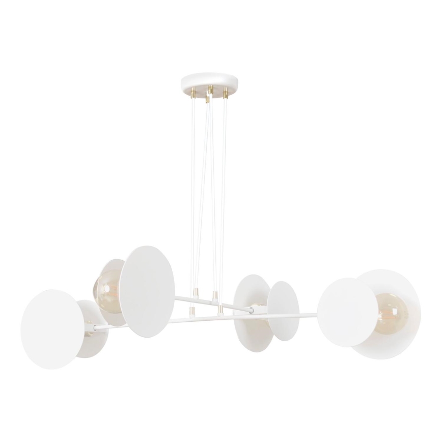 Hanglamp aan een koord IDEA 4xE27/15W/230V wit