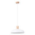 Hanglamp aan een koord INDY 1xE27/15W/230V diameter 38 cm wit