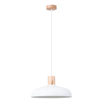Hanglamp aan een koord INDY 1xE27/15W/230V diameter 38 cm wit