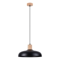 Hanglamp aan een koord INDY 1xE27/15W/230V diameter 38 cm zwart