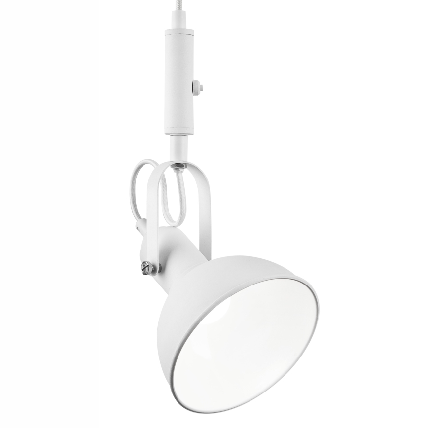 Hanglamp aan een koord IRMA 1xE14/28W/230V wit