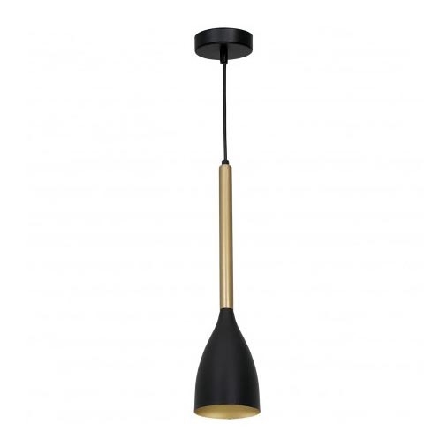 Hanglamp aan een koord ISTAPPAR 1xE27/60W/230V zwart/gouden