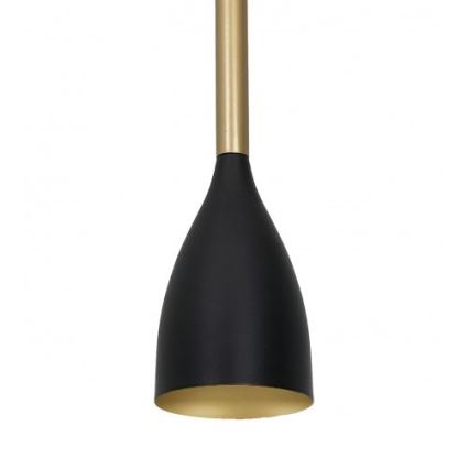 Hanglamp aan een koord ISTAPPAR 1xE27/60W/230V zwart/gouden