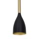 Hanglamp aan een koord ISTAPPAR 3xE27/60W/230V zwart/gouden