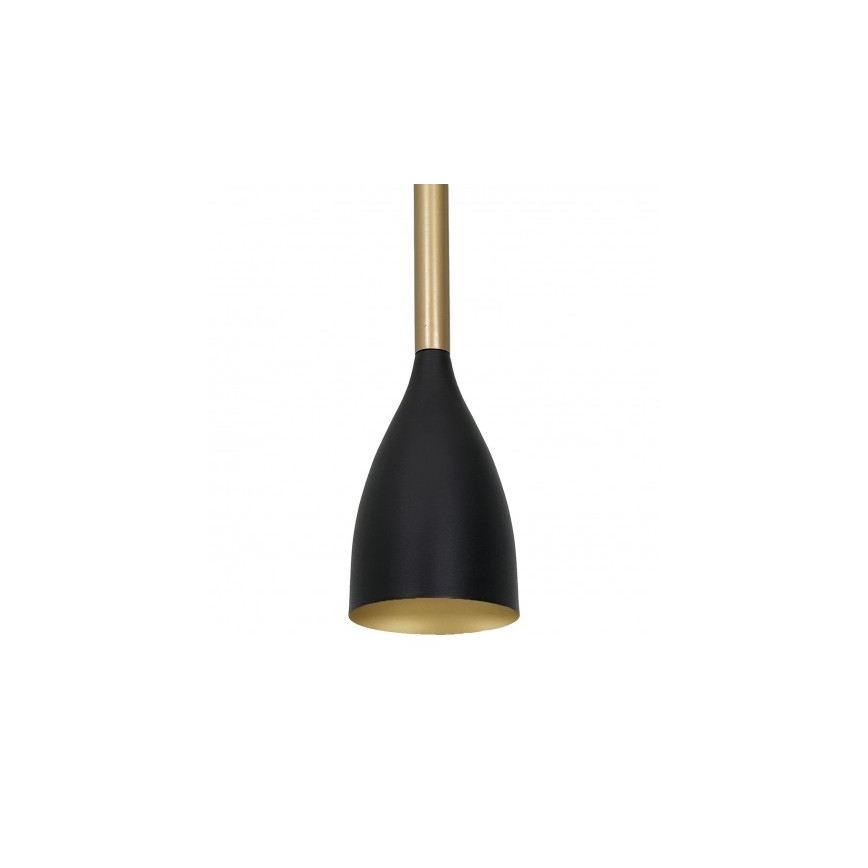 Hanglamp aan een koord ISTAPPAR 3xE27/60W/230V zwart/gouden