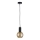 Hanglamp aan een koord JANTAR BLACK 1xE27/60W/230V