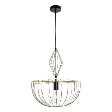 Hanglamp aan een koord JASMINA 1xE27/20W/230V diameter 40 cm goud