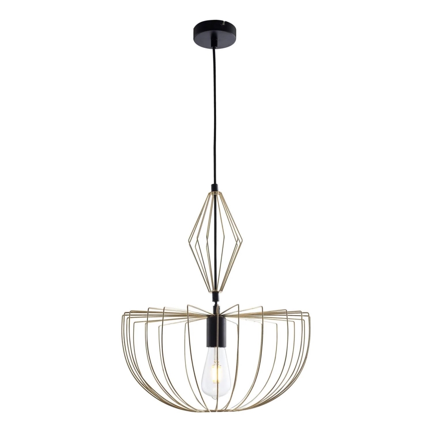 Hanglamp aan een koord JASMINA 1xE27/20W/230V diameter 40 cm goud