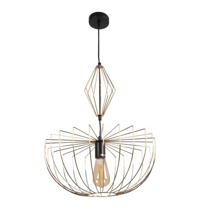 Hanglamp aan een koord JASMINA 1xE27/20W/230V diameter 40 cm goud
