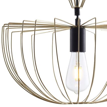 Hanglamp aan een koord JASMINA 1xE27/20W/230V diameter 40 cm goud