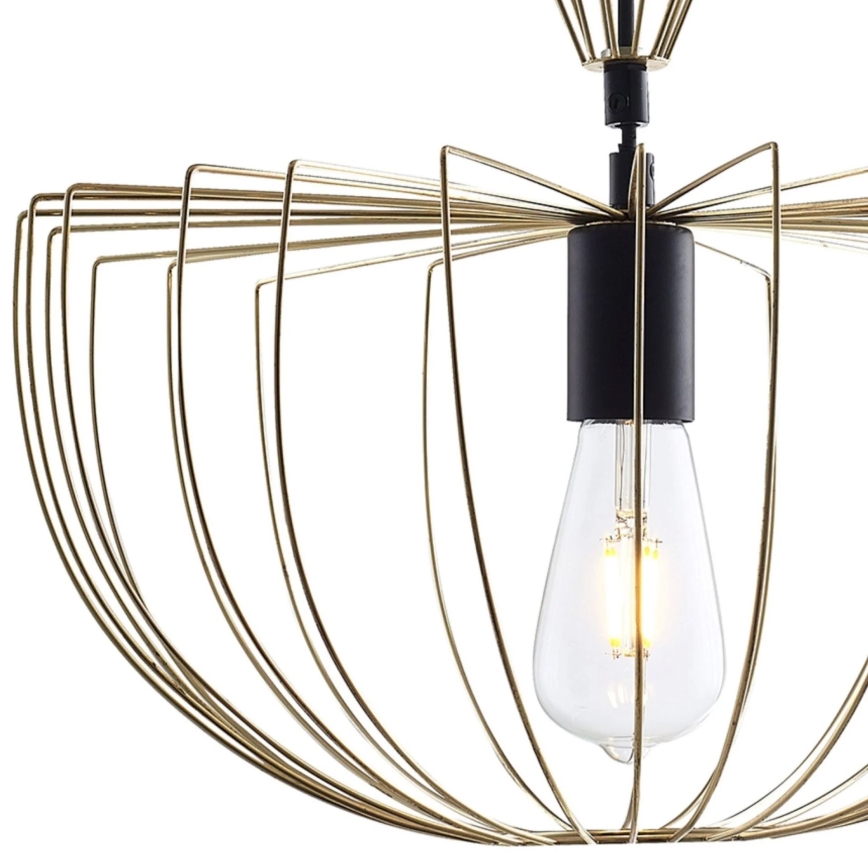 Hanglamp aan een koord JASMINA 1xE27/20W/230V diameter 40 cm goud