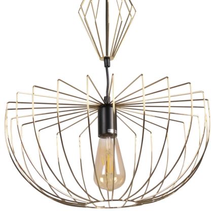 Hanglamp aan een koord JASMINA 1xE27/20W/230V diameter 40 cm goud
