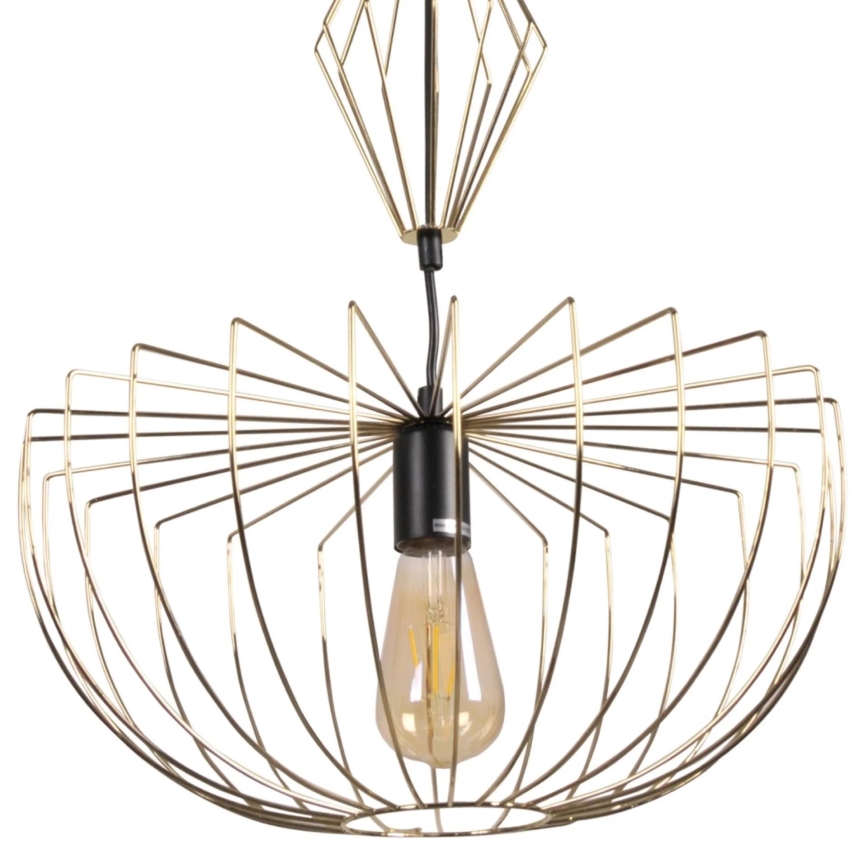 Hanglamp aan een koord JASMINA 1xE27/20W/230V diameter 40 cm goud