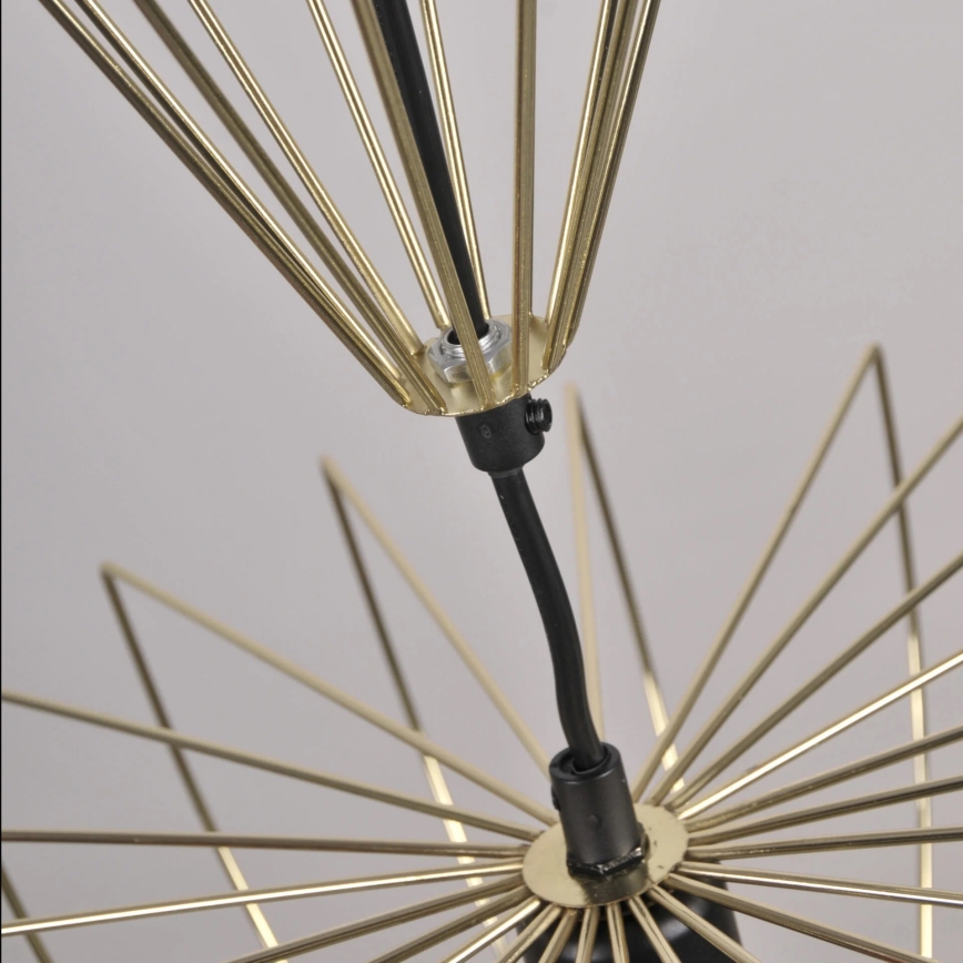 Hanglamp aan een koord JASMINA 1xE27/20W/230V diameter 40 cm goud