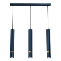 Hanglamp aan een koord JOKER 3xGU10/25W/230V blauw