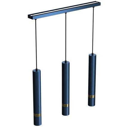 Hanglamp aan een koord JOKER 3xGU10/25W/230V blauw