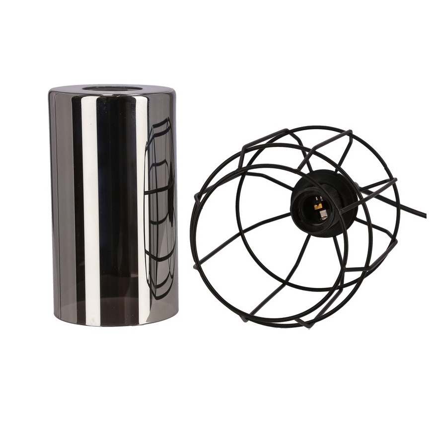 Hanglamp aan een koord JONERA 1xE27/40W/230V zwart